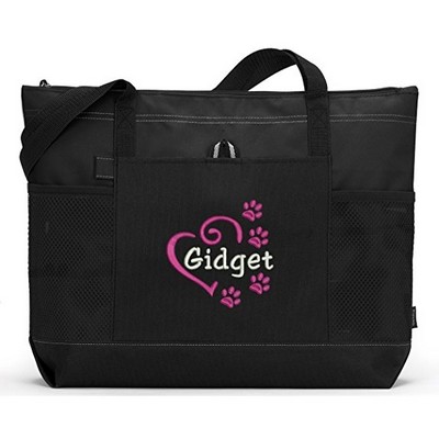 Embroidered Tote Travel Bag